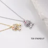 New copper-plated real gold and zircon cat fresh and sweet style collarbone chain pendant Application Scenario